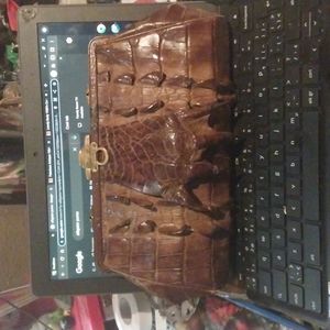 1904 Alligator Clutch Purse
